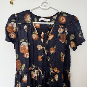 Dawn Dress in Navy Blossom
